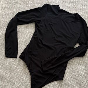 WoolX Black Long Sleeve Bodysuit